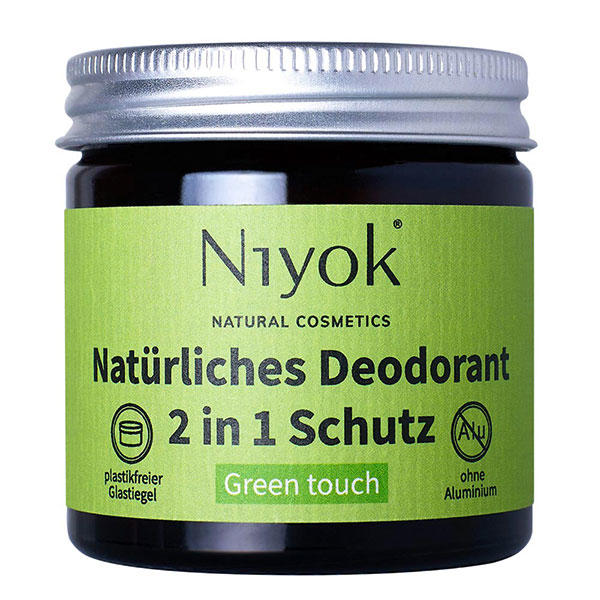 Niyok 2 in 1 anti-transpirant deodorant crème - Green touch