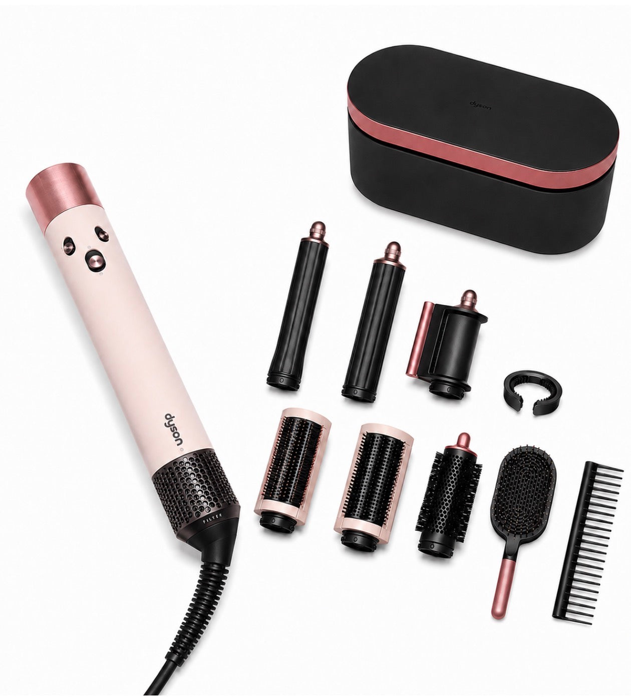 Dyson Airwrap™ Complete Long Multistyler & Haardroger + Styling Kam en Borstel - Ceramic Pink/Rose Gold