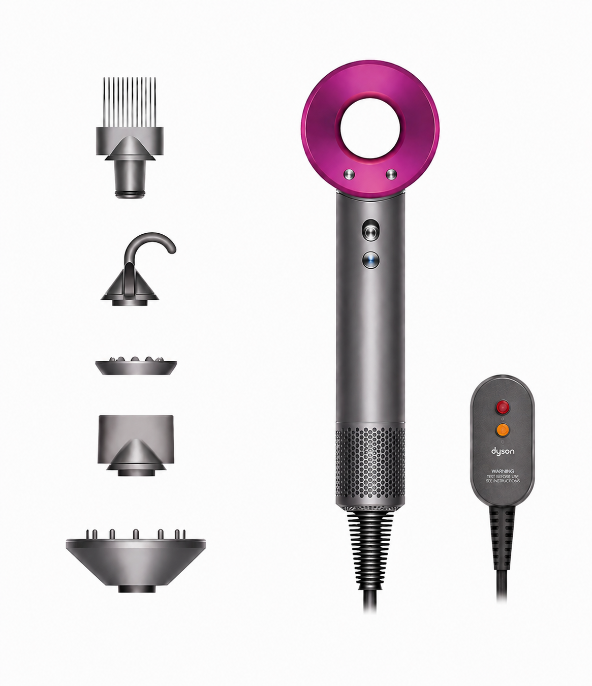 Dyson Supersonic™ Nikkel/ Fuchsia Föhn
