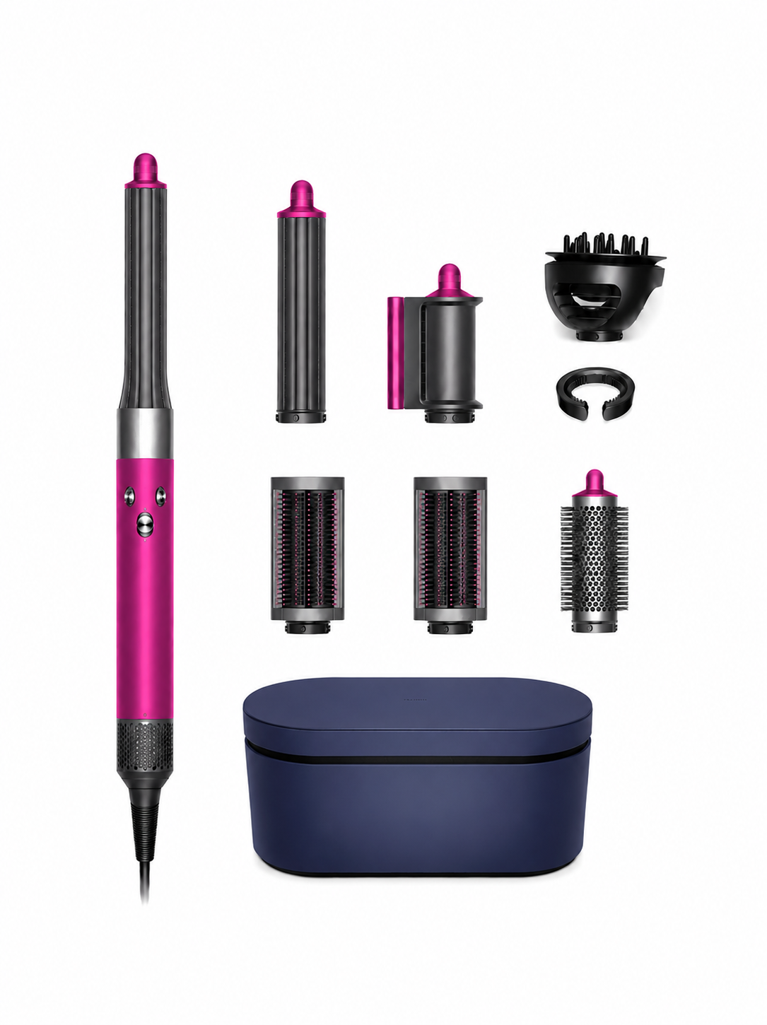 Dyson Airwrap™ Complete Long Multistyler en Föhn Wave+Curl – Fuchsia/Nikkel