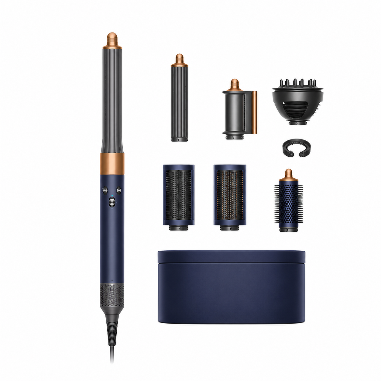 Dyson Airwrap™ Complete Long Multistyler en Föhn Wave+Curl – Pruisisch Blauw/Koper