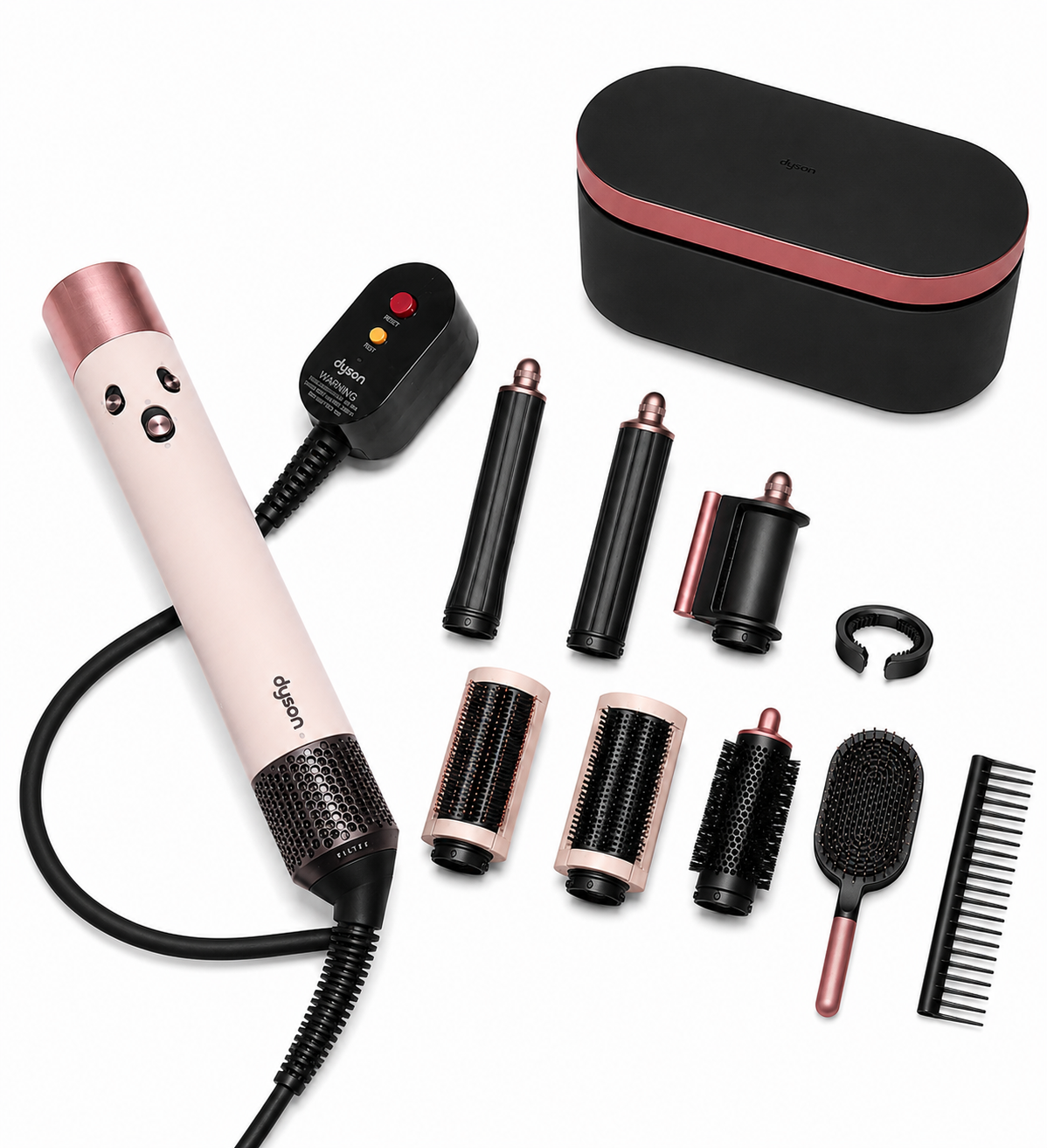 Dyson Airwrap™ Complete Long Multistyler & Haardroger + Styling Kam en Borstel - Ceramic Pink/Rose Gold