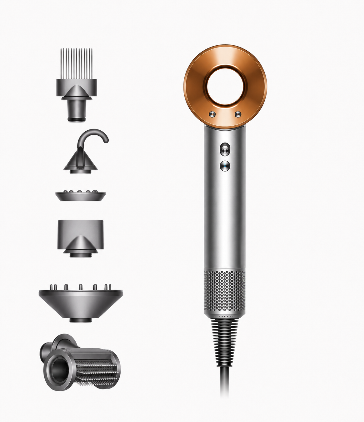 Dyson Supersonic™ Nikkel/Koper Föhn + Extra Flyaway Smoother