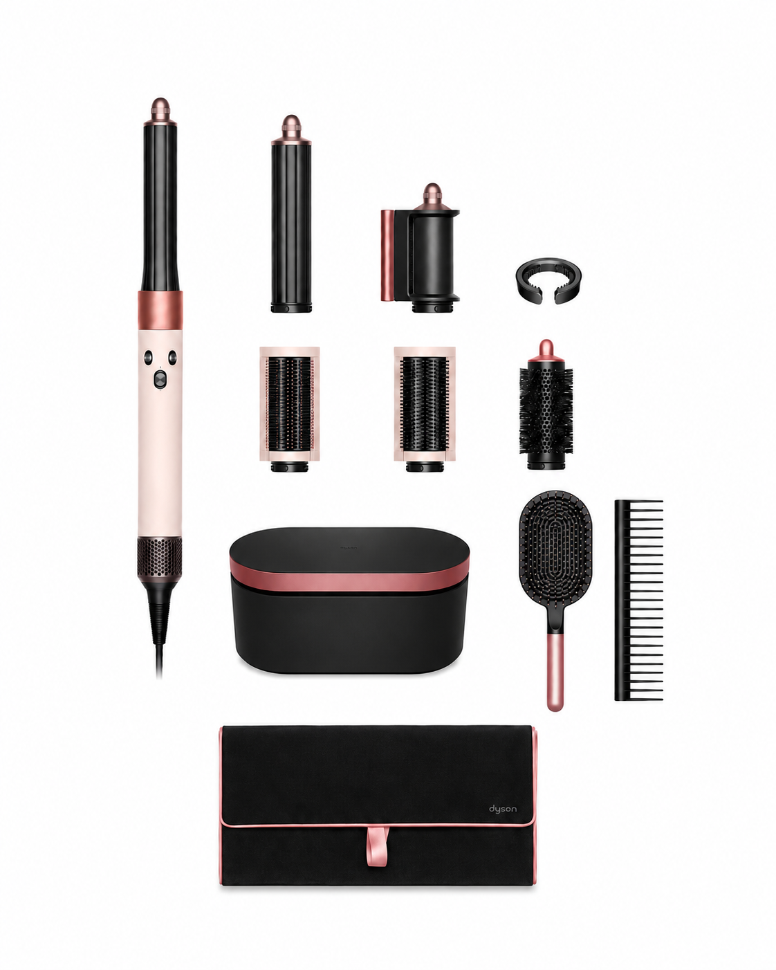 Dyson Airwrap™ Complete Long Multistyler & Haardroger + Styling Kam en Borstel - Ceramic Pink/Rose Gold (Inclusief Reisetui)