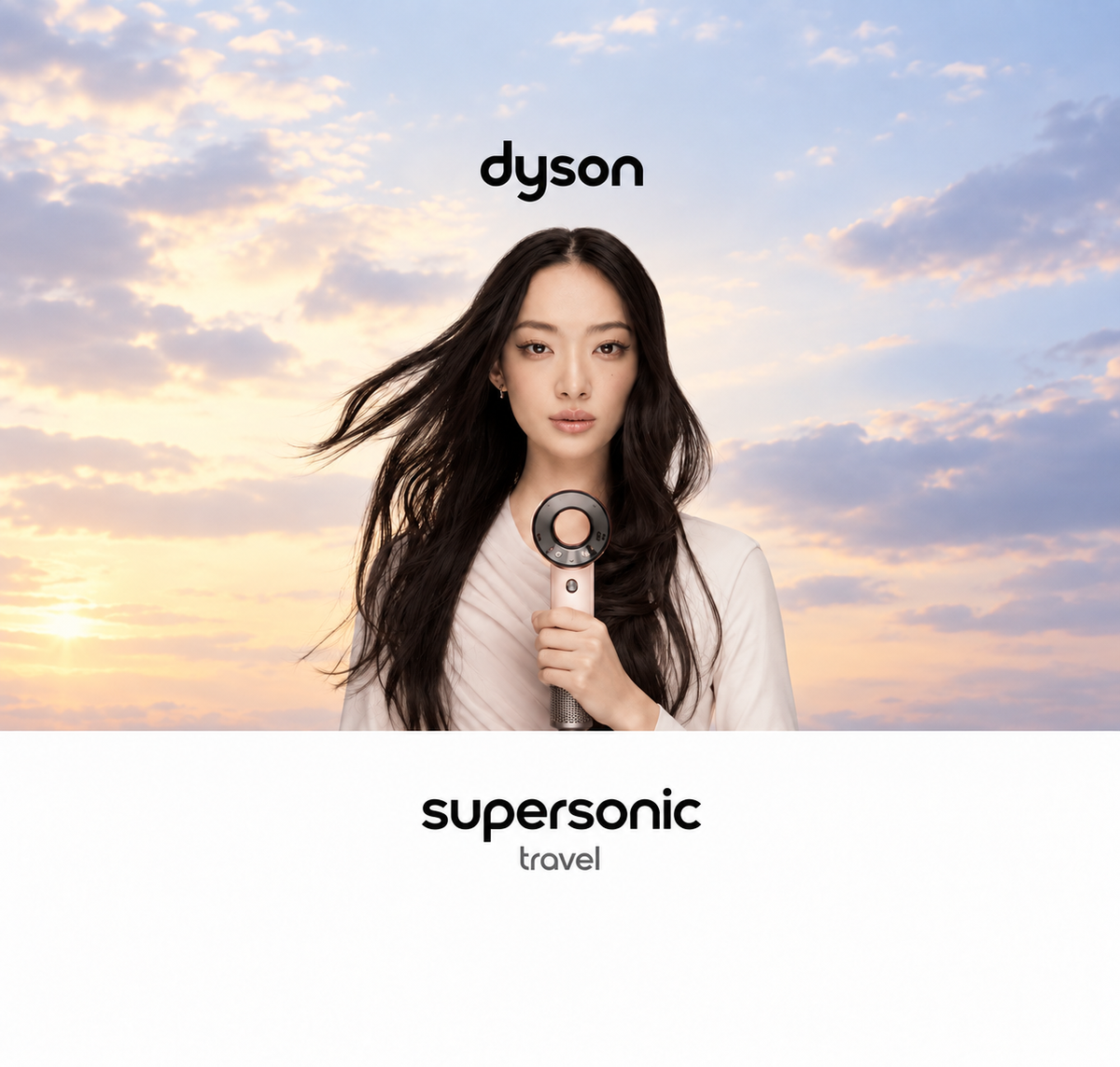 Dyson Supersonic™ Travel Editie Haardroger + Kam & Borstel - Ceramic Pink/ Rose Gold (Inclusief Reisetui)