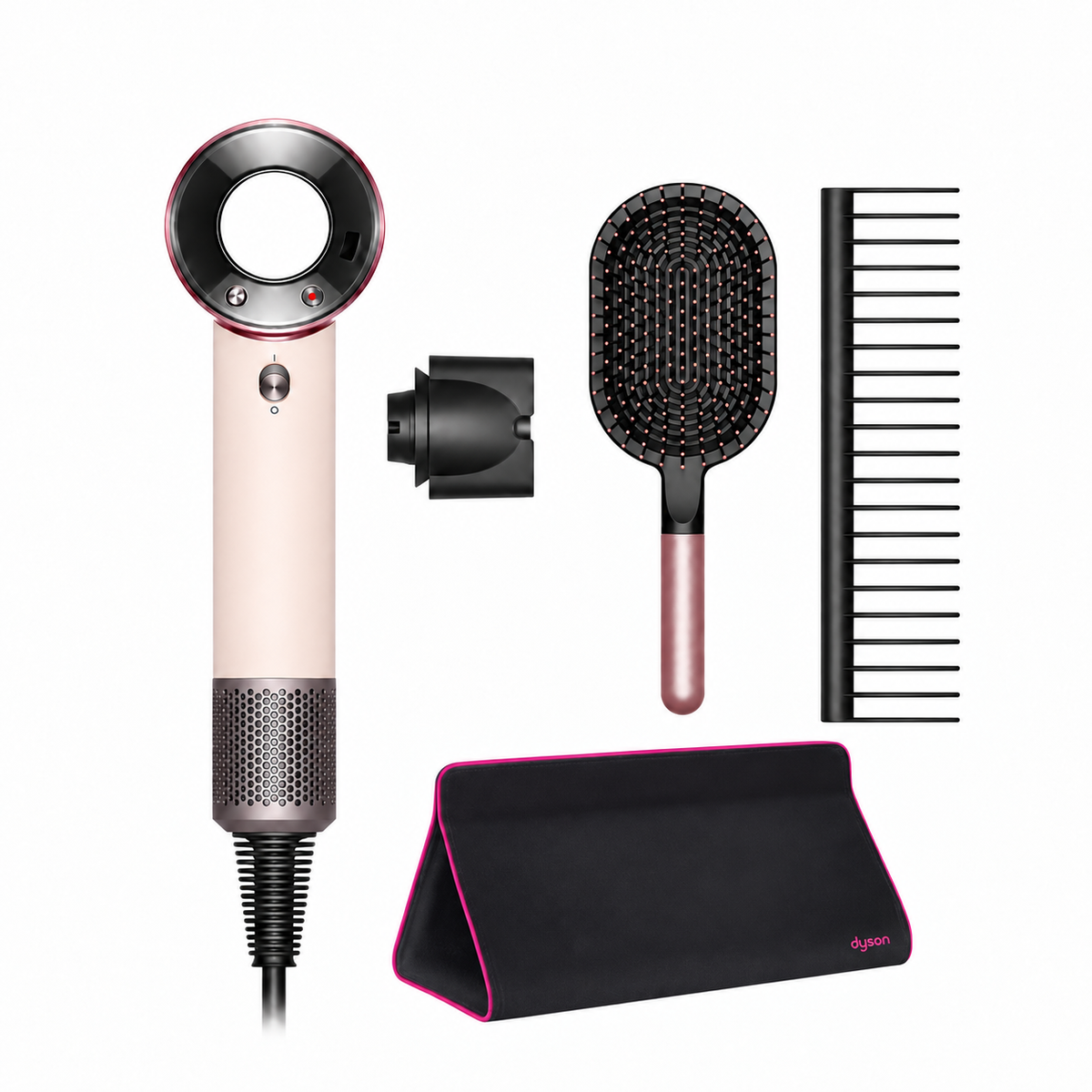 Dyson Supersonic™ Travel Editie Haardroger + Kam & Borstel - Ceramic Pink/ Rose Gold (Inclusief Reisetui)