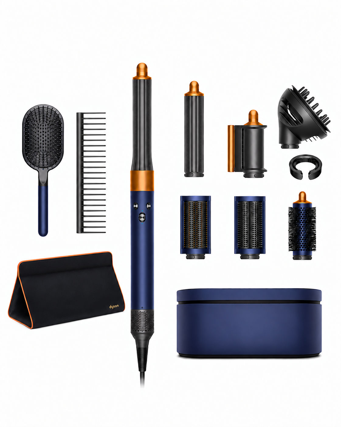 Dyson Airwrap™ Complete Long Multistyler + Styling Kam & Borstel – Pruisisch Blauw/Koper (inclusief Reisetui)