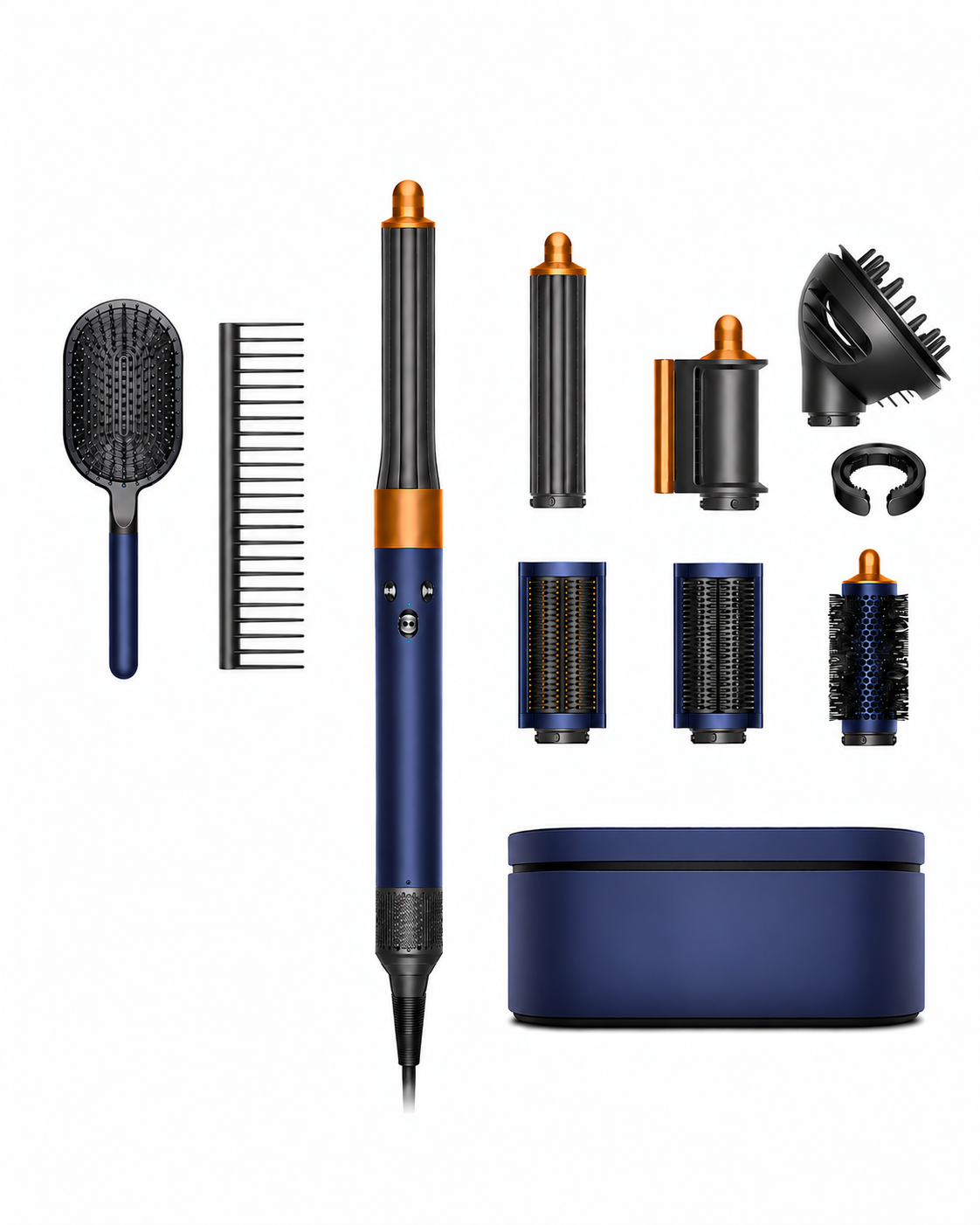 Dyson Airwrap™ Complete Long Multistyler + Styling Kam & Borstel – Pruisisch Blauw/Koper (Giftset) (Refurbished)