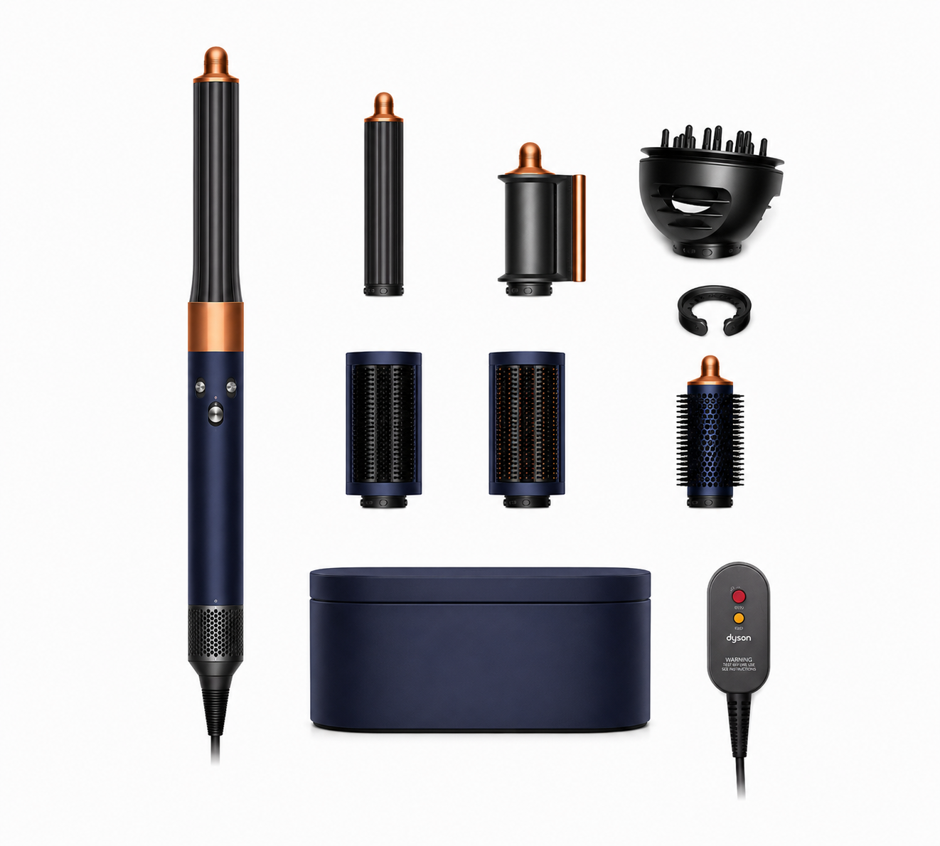 Dyson Airwrap™ Complete Long Multistyler en Föhn Wave+Curl – Pruisisch Blauw/Koper